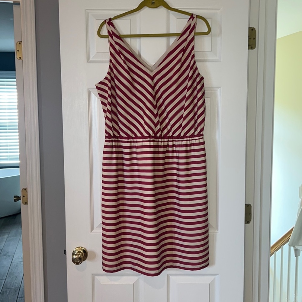 Cute little elastic waist dress in a stripe!!
